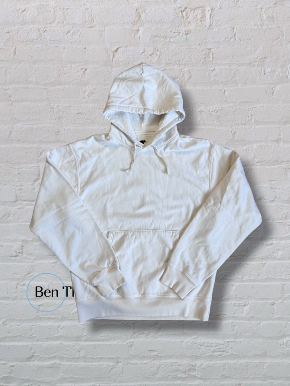 Size XL - Stussy Natural Pullover Hoodie (NEW Cut-off Tag)